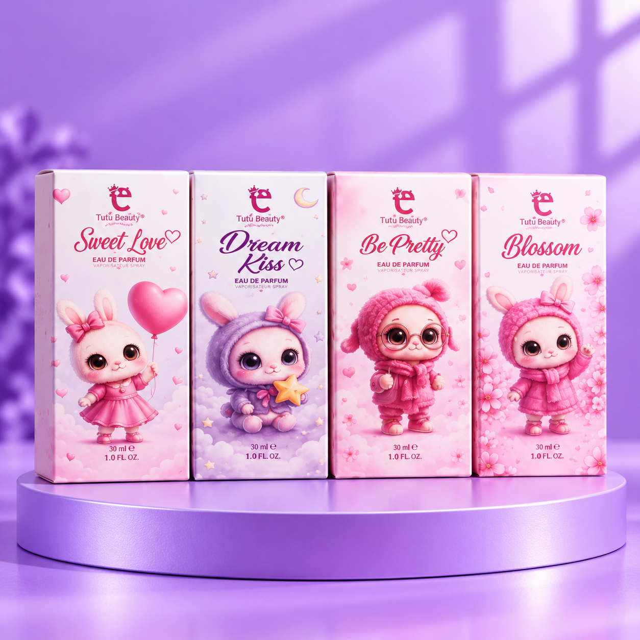 Cute Cares Eau De Parfum 4 Pcs Set