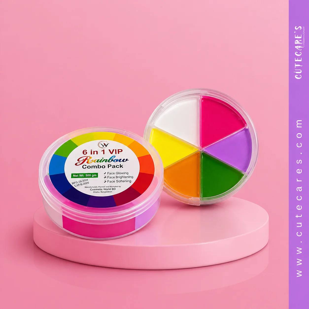 Rainbow 6- in-1 VIP Facial Kit Combo Pack