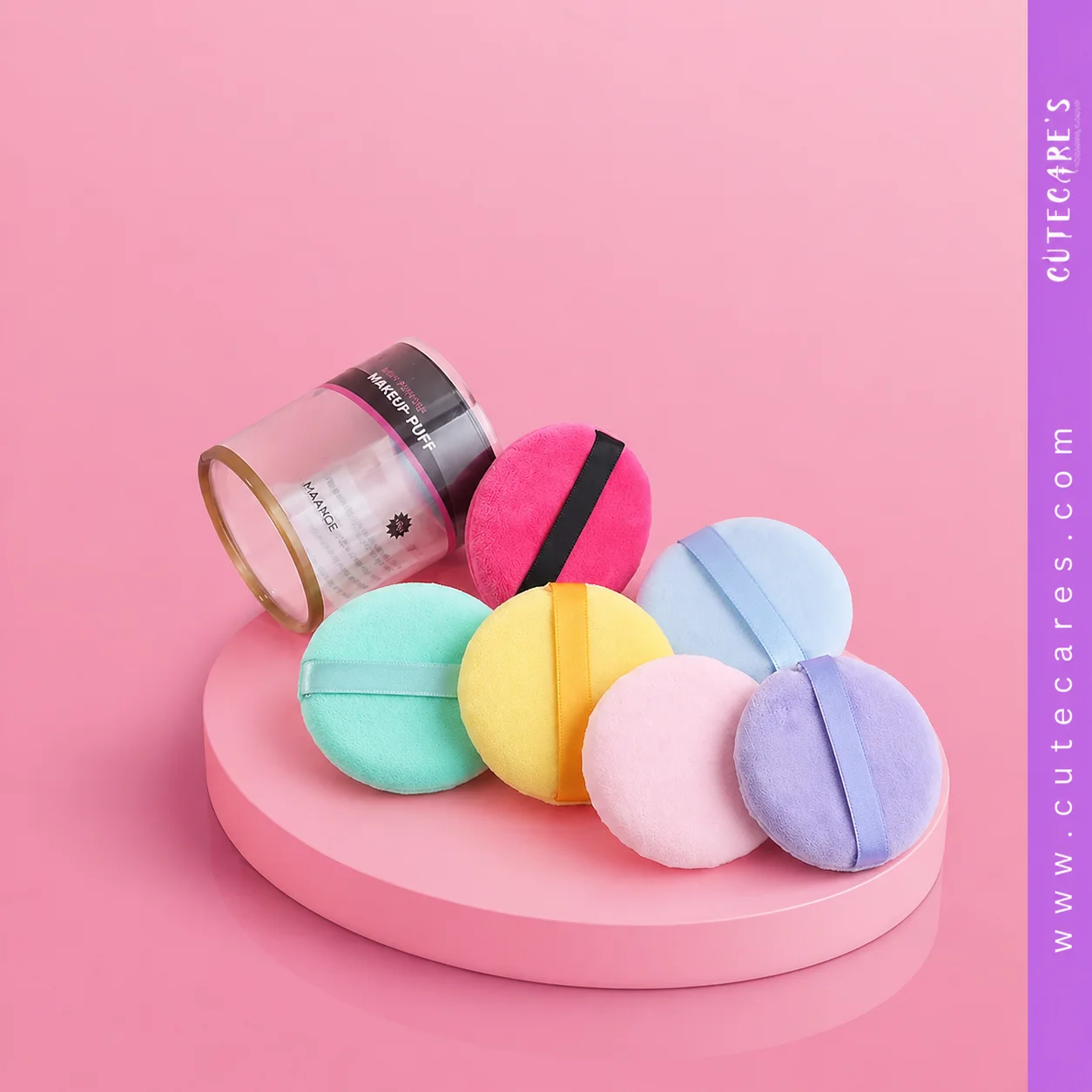 6pcs Makeup Puff Box