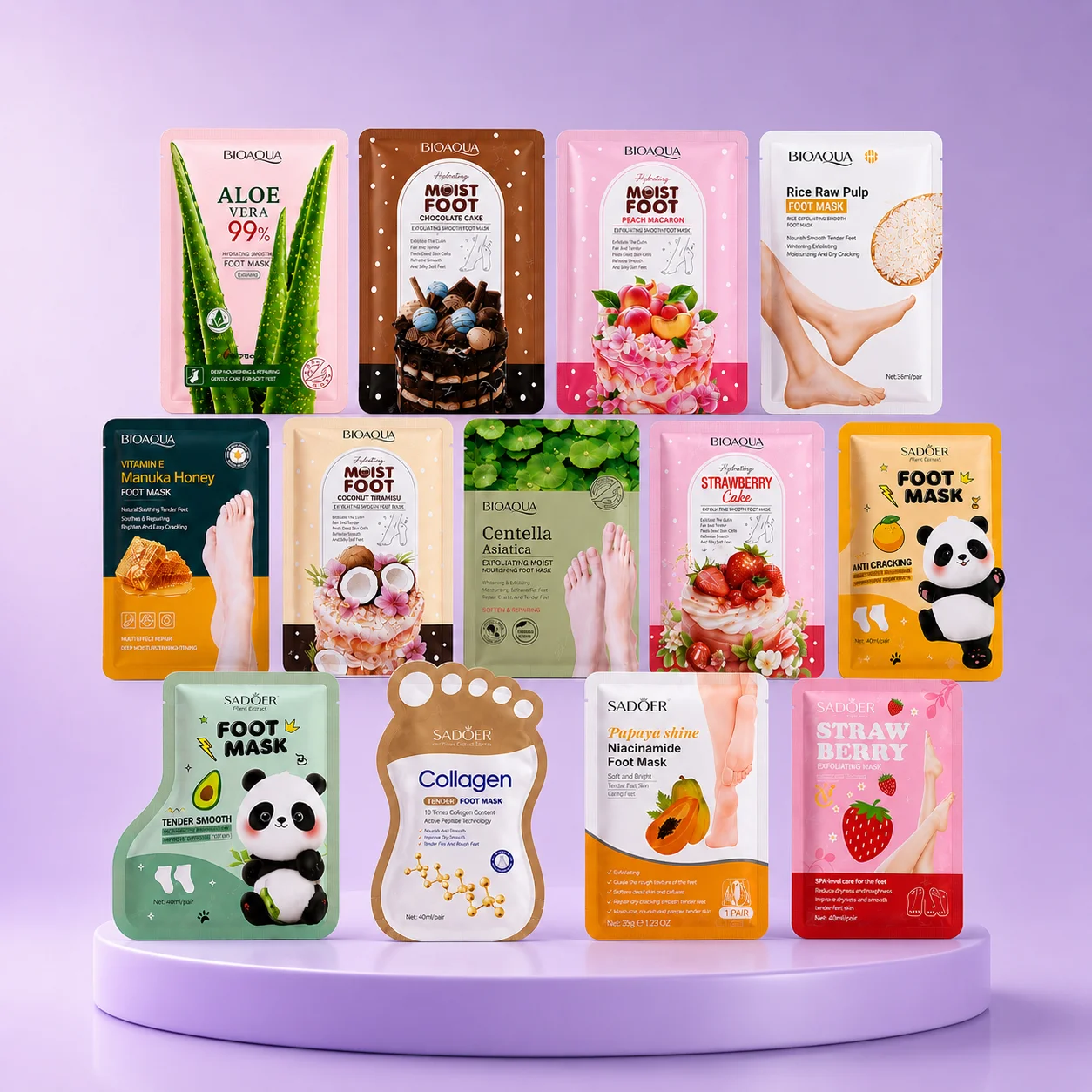 Soothing Foot Mask For Moisturizing And Exfoliating