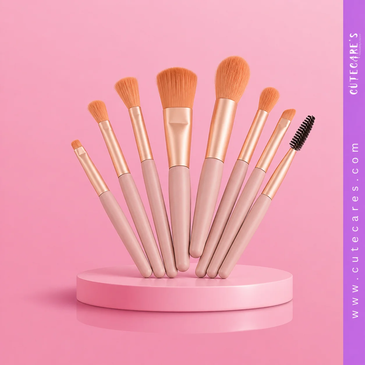 8 Pcs Cosmetics Foundation Blending Makeup Brush Set