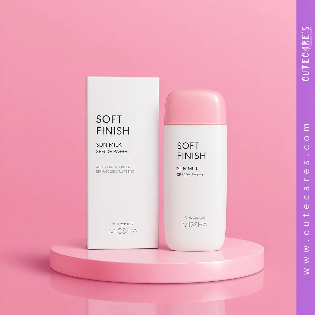 Missha All Around Safe Block Soft Finish Sun Milk SPF50+ PA+++