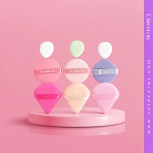 Kiss Lovely soft 9 Piece Makeup Puff Set 3 Shape Soft Cushion Puff
