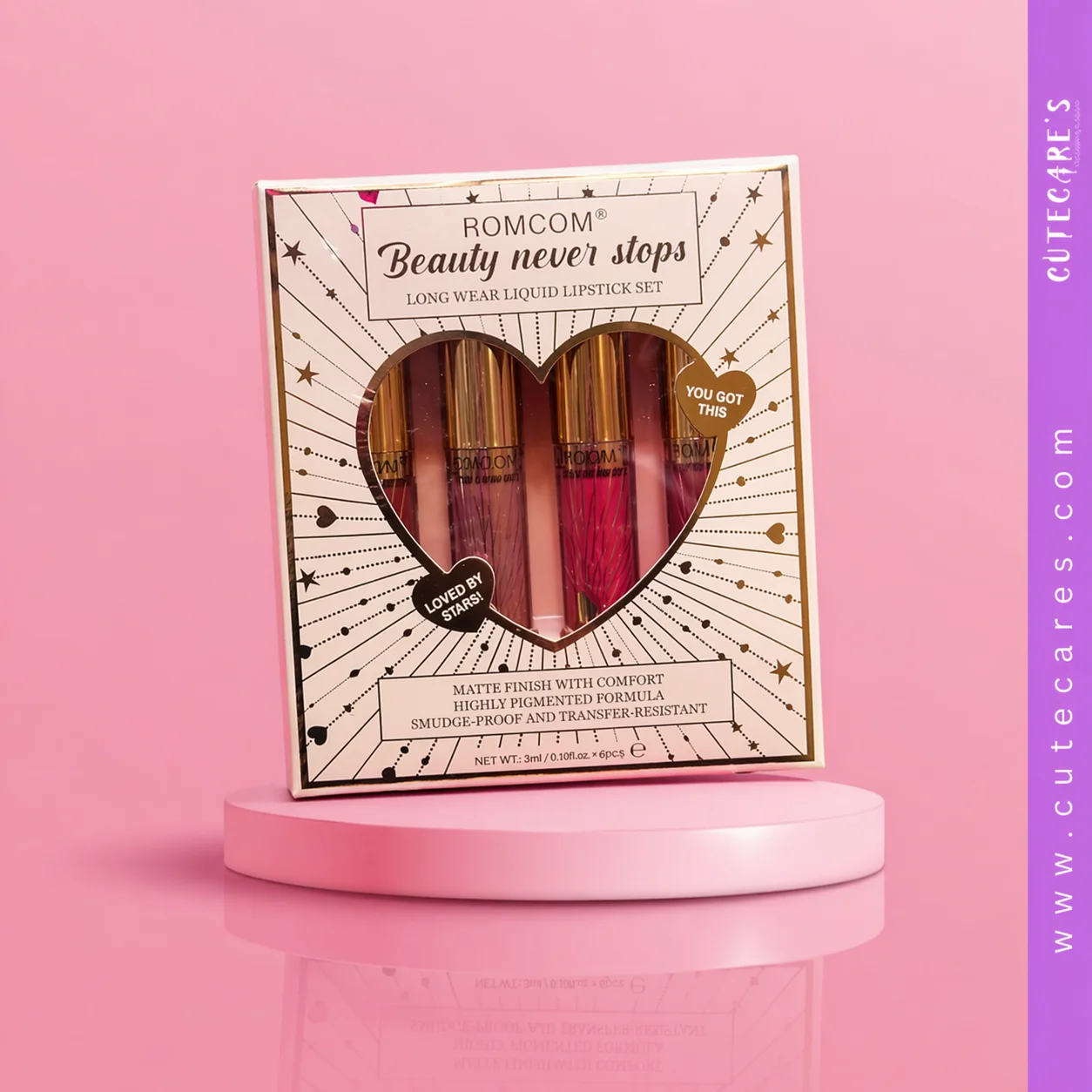 Romcom Beauty Never Stops Long Wear Liquid Lipstick