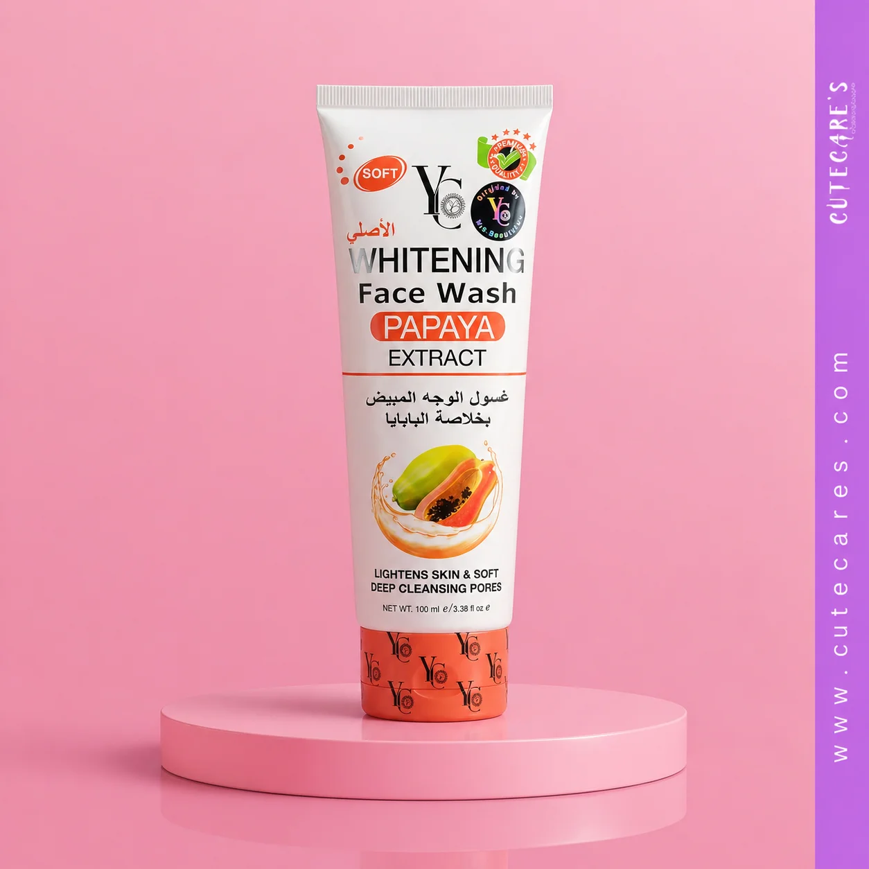 YC Whitening Face Wash Papaya Extract
