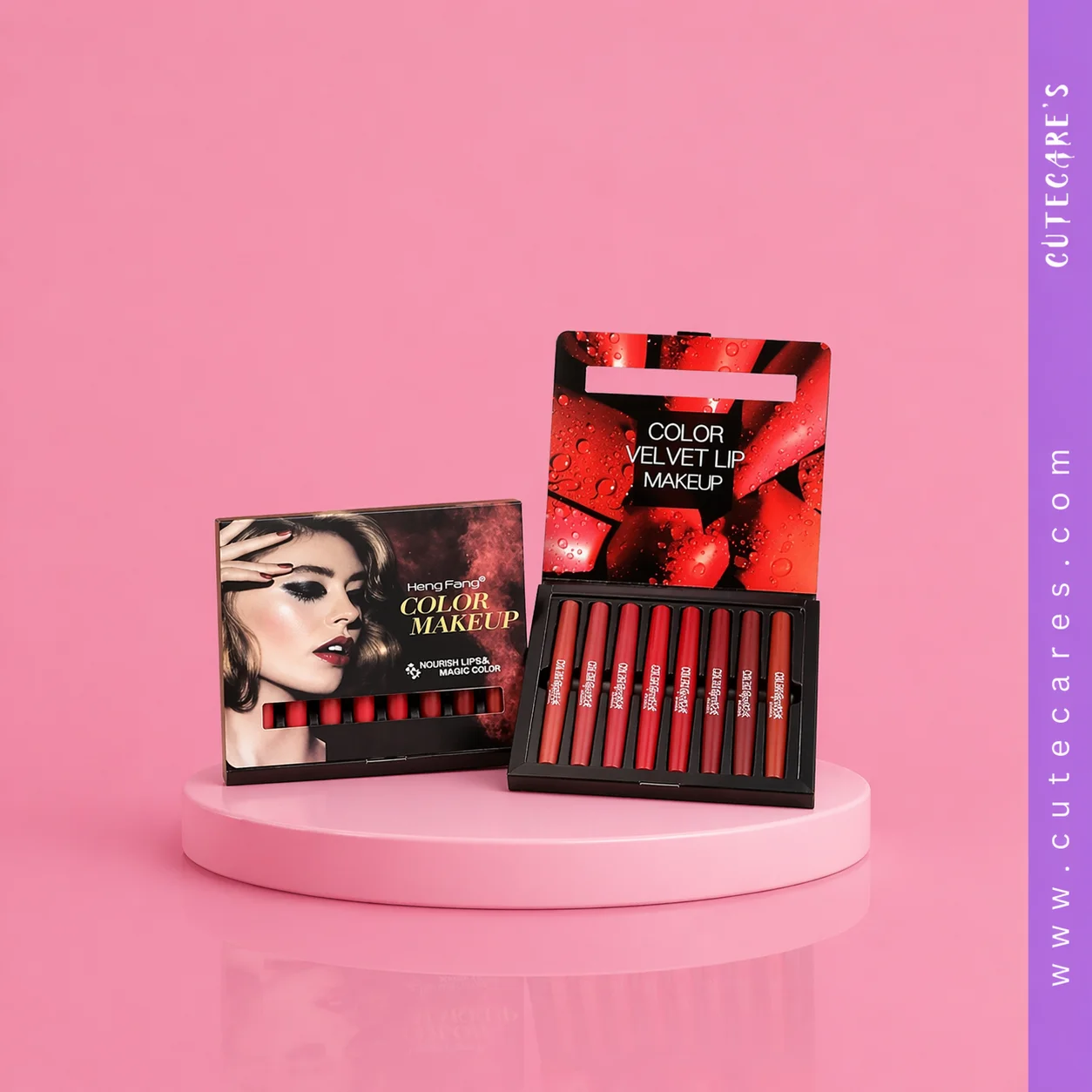 Heng Fang Velvet Color Lipstick & Lip liner Set