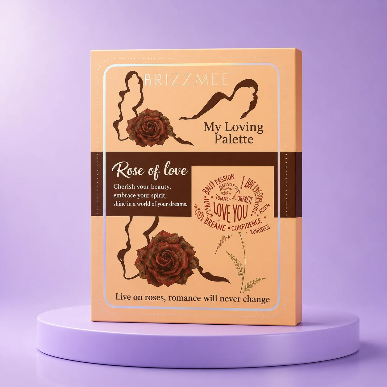 BELZGMEE Book-Shaped Eyeshadow Palette