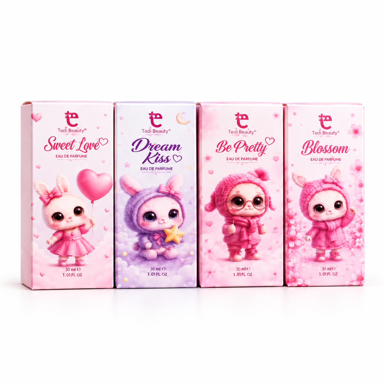 Cute Cares Eau De Parfum 4 Pcs Set