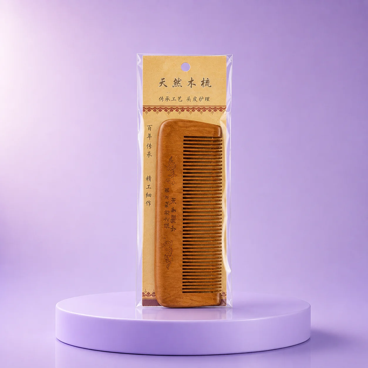 Natural Wooden Hair Comb