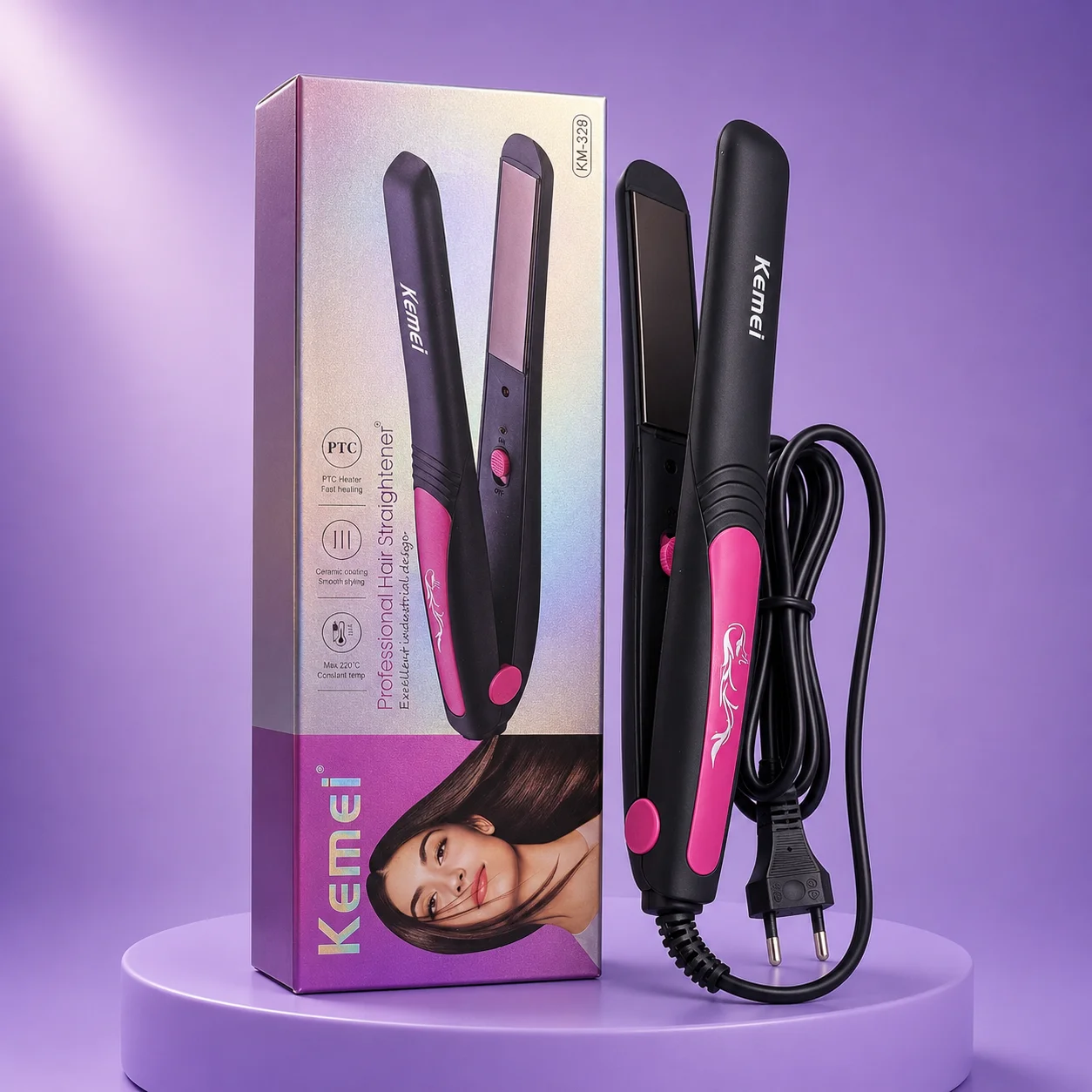 Kemei KM-328 Professional Hair Straightener