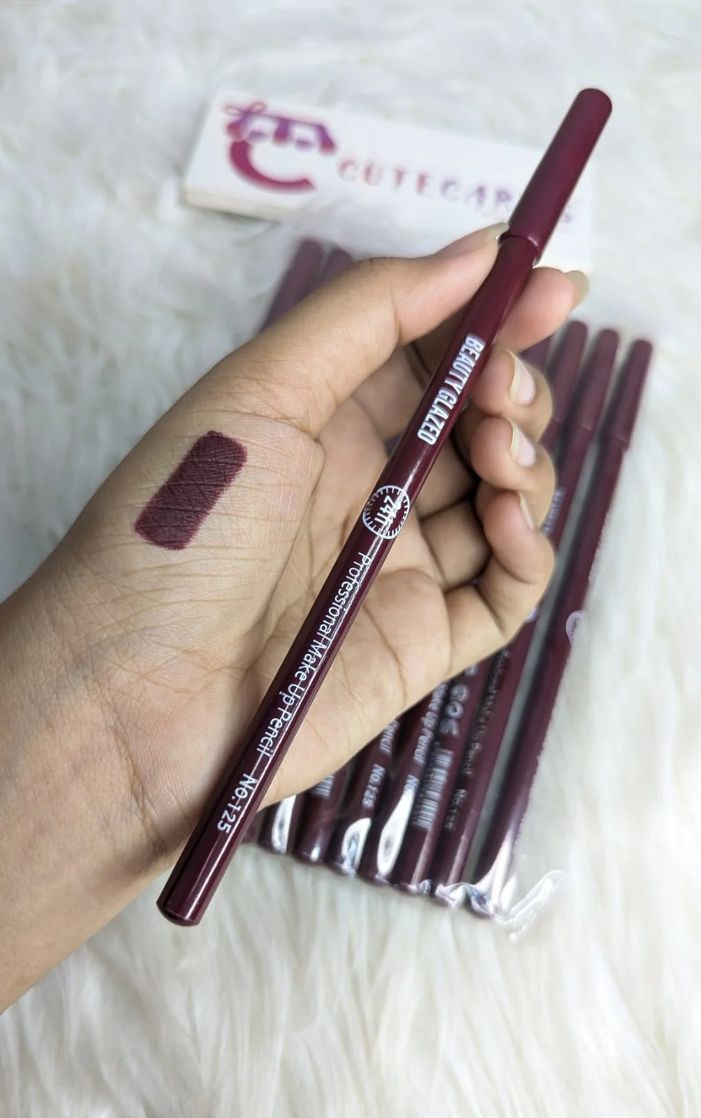 Beauty Glazed Waterproof & Long Lasting Lip Liner ( Bruised Plum ) - Image 2